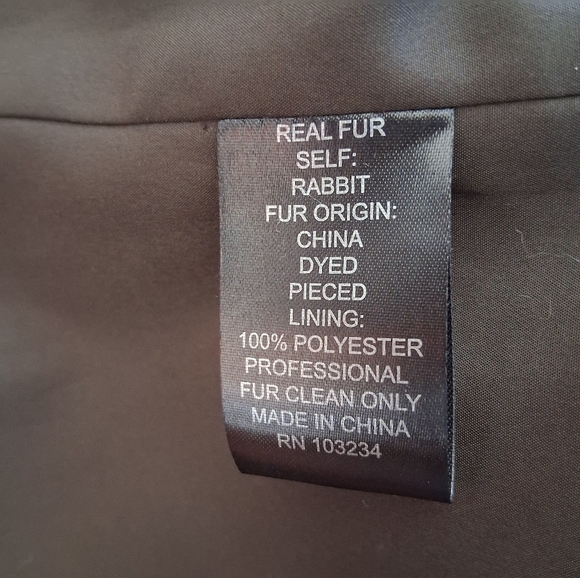 Adrienne Landau Rabbit Fur Vest Size Large - Picture 3 of 7